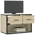 Kép 3/11 - Sonoma tölgy színű szerelt fa és fém TV-szekrény 60x31x39,5 cm