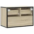 Kép 6/11 - Sonoma tölgy színű szerelt fa és fém TV-szekrény 60x31x39,5 cm