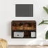 Kép 1/11 - Füstös tölgy fa és fém TV-szekrény 60 x 31 x 39,5 cm