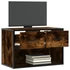 Kép 3/11 - Füstös tölgy fa és fém TV-szekrény 60 x 31 x 39,5 cm