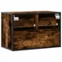 Kép 6/11 - Füstös tölgy fa és fém TV-szekrény 60 x 31 x 39,5 cm