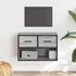 Kép 1/11 - Szürke sonoma színű szerelt fa TV-szekrény 60 x 31 x 39,5 cm