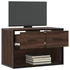 Kép 3/11 - Barna tölgy színű szerelt fa és fém TV-szekrény 60x31x39,5 cm
