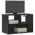 Kép 1/11 - Fekete szerelt fa és fém TV-szekrény 60 x 31 x 39,5 cm