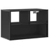 Kép 2/11 - Fekete szerelt fa és fém TV-szekrény 60 x 31 x 39,5 cm