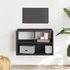 Kép 3/11 - Fekete szerelt fa és fém TV-szekrény 60 x 31 x 39,5 cm