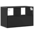 Kép 6/11 - Fekete szerelt fa és fém TV-szekrény 60 x 31 x 39,5 cm