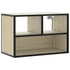 Kép 2/10 - Sonoma tölgy színű szerelt fa és fém TV-szekrény 60x31x39,5 cm