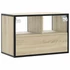 Kép 6/10 - Sonoma tölgy színű szerelt fa és fém TV-szekrény 60x31x39,5 cm