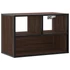 Kép 2/10 - Barna tölgy színű szerelt fa és fém TV-szekrény 60x31x39,5 cm
