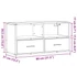 Kép 11/11 - Szürke sonoma színű szerelt fa és fém TV-szekrény 80x31x39,5 cm