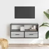 Kép 3/11 - Szürke sonoma színű szerelt fa és fém TV-szekrény 80x31x39,5 cm