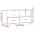 Kép 11/11 - Barna tölgy színű szerelt fa és fém TV-szekrény 80x31x39,5 cm