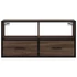 Kép 4/11 - Barna tölgy színű szerelt fa és fém TV-szekrény 80x31x39,5 cm