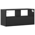 Kép 6/11 - Fekete szerelt fa és fém TV-szekrény 80x31x39,5 cm