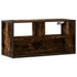 Kép 2/10 - Füstös tölgy színű szerelt fa és fém TV-szekrény 80x31x39,5 cm