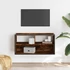 Kép 3/10 - Füstös tölgy színű szerelt fa és fém TV-szekrény 80x31x39,5 cm