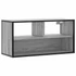Kép 2/10 - Szürke sonoma színű szerelt fa és fém TV-szekrény 80x31x39,5 cm