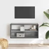 Kép 3/10 - Szürke sonoma színű szerelt fa és fém TV-szekrény 80x31x39,5 cm