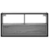 Kép 4/10 - Szürke sonoma színű szerelt fa és fém TV-szekrény 80x31x39,5 cm