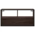 Kép 4/10 - Barna tölgy színű szerelt fa és fém TV-szekrény 80x31x39,5 cm