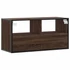 Kép 6/10 - Barna tölgy színű szerelt fa és fém TV-szekrény 80x31x39,5 cm