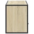 Kép 5/11 - Sonoma tölgy színű szerelt fa és fém TV-szekrény 100x31x39,5 cm