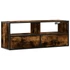 Kép 2/11 - Füstös tölgy színű szerelt fa és fém TV-szekrény 100x31x39,5 cm