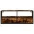 Kép 4/11 - Füstös tölgy színű szerelt fa és fém TV-szekrény 100x31x39,5 cm