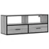 Kép 2/11 - Szürke sonoma színű szerelt fa és fém TV-szekrény 100x31x39,5cm