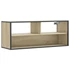 Kép 2/10 - Sonoma tölgy színű szerelt fa és fém TV-szekrény 100x31x39,5 cm
