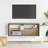 Kép 3/10 - Sonoma tölgy színű szerelt fa és fém TV-szekrény 100x31x39,5 cm