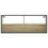 Kép 4/10 - Sonoma tölgy színű szerelt fa és fém TV-szekrény 100x31x39,5 cm
