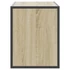 Kép 5/10 - Sonoma tölgy színű szerelt fa és fém TV-szekrény 100x31x39,5 cm