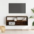 Kép 3/10 - Füstös tölgy színű szerelt fa és fém TV-szekrény 100x31x39,5 cm