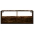 Kép 4/10 - Füstös tölgy színű szerelt fa és fém TV-szekrény 100x31x39,5 cm
