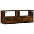Kép 6/10 - Füstös tölgy színű szerelt fa és fém TV-szekrény 100x31x39,5 cm