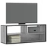 Kép 1/10 - Szürke sonoma színű szerelt fa és fém TV-szekrény 100x31x39,5cm