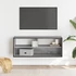 Kép 3/10 - Szürke sonoma színű szerelt fa és fém TV-szekrény 100x31x39,5cm