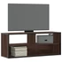 Kép 1/10 - Barna tölgy színű szerelt fa és fém TV-szekrény 100x31x39,5 cm