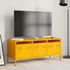 Kép 3/11 - Mustársárga hidegen hengerelt acél TV-szekrény 101,5x39x43,5 cm