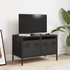 Kép 3/11 - Fekete hidegen hengerelt acél TV-szekrény 68 x 39 x 43,5 cm