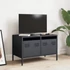 Kép 3/11 - Antracitszürke hidegen hengerelt acél TV-szekrény 68x39x43,5 cm
