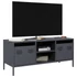 Kép 1/11 - Antracit hidegen hengerelt acél TV-szekrény 101,5x39x43,5 cm