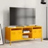 Kép 3/11 - Mustársárga hidegen hengerelt acél TV-szekrény 101,5x39x43,5 cm