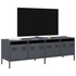 Kép 1/11 - Antracit hidegen hengerelt acél TV-szekrény 135x39x43,5 cm