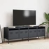 Kép 3/11 - Antracit hidegen hengerelt acél TV-szekrény 135x39x43,5 cm