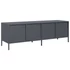 Kép 7/11 - Antracit hidegen hengerelt acél TV-szekrény 135x39x43,5 cm