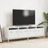 Kép 3/11 - Fehér hidegen hengerelt acél TV-szekrény 135 x 39 x 43,5 cm