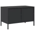 Kép 7/11 - Fekete hidegen hengerelt acél TV-szekrény 68 x 39 x 43,5 cm